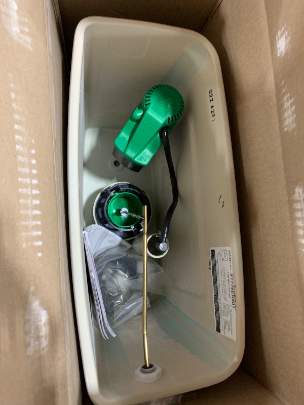 Photo 1 of TOTO Drake Two-Piece Round 1.28 GPF Universal Height TORNADO FLUSH Toilet with CEFIONTECT, Cotton White - CST775CEFRG#01--- box 1/2