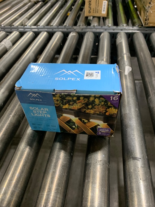 Photo 1 of SOLPEX Solar Deck Lights Outdoor 16 Pack, Solar Step Lights Waterproof Led Solar lights for Outdoor Stairs, Step , Fence, Yard, Patio, and Pathway(Warm White)