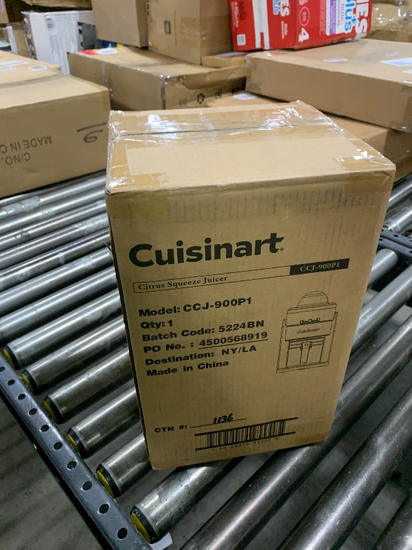 Photo 1 of Cuisinart Citrus Juicer with Carafe, CCJ-900P1, Black/Silver, 24 Ounce