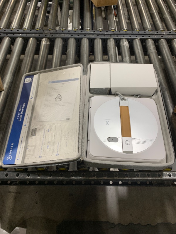 Photo 1 of ECOVACS Winbot W1 Pro Window Cleaning Robot, Intelligent Cleaning with Dual Cross Water Spray Technology, Win SLAM 3.0 Path Planning, 2800Pa Suction Power, Edge Detection Technology, App Control,Grey