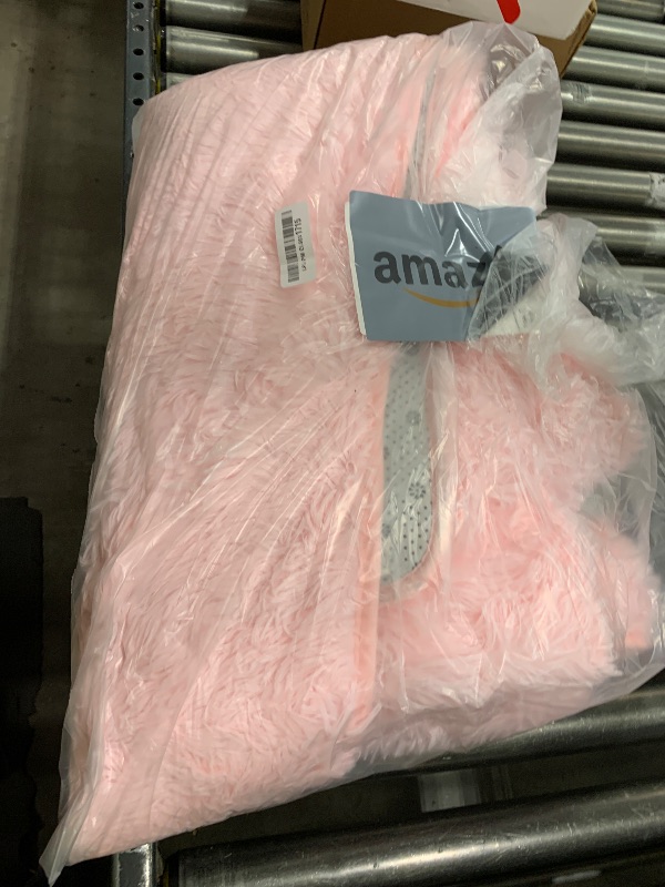 Photo 1 of Ultra Soft Pink Rugs for Bedroom 4x6 Feet, Fluffy Shag Area Rugs for Living Room, Large Comfy Furry Rug 
