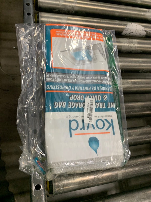 Photo 1 of Kovrd 2-in-1 Reusable Paint Tray Storage Bag and 39” x 29” Drop Cloth, Keep Brushes Rollers and Paint Wet for Days, Fits 5-gal Bucket, Contractor Quality for Professional Interior and Exterior Jobs