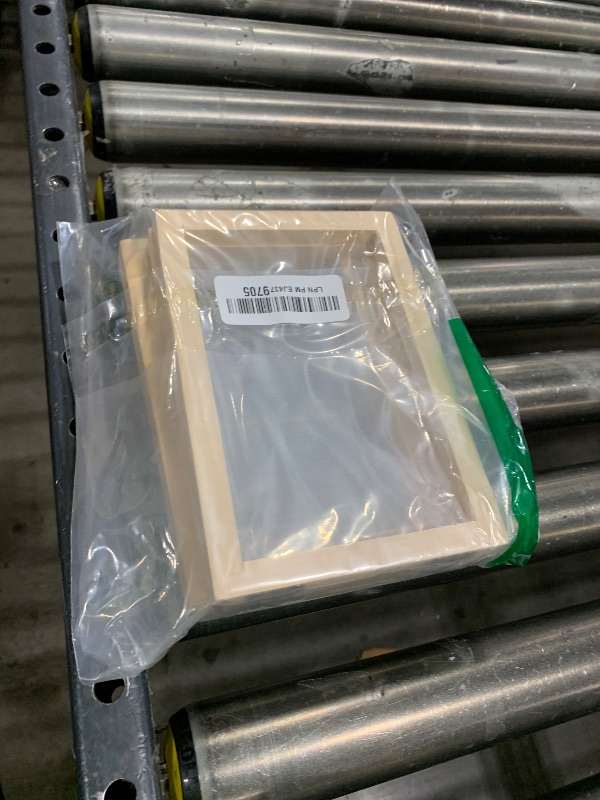Photo 1 of DOITOOL Paper Making Screen, 2PCS Wooden Paper Making Frame, Diy Crafts Mould and Deckle, 7.08 X 4.92 X 0.90 Inch