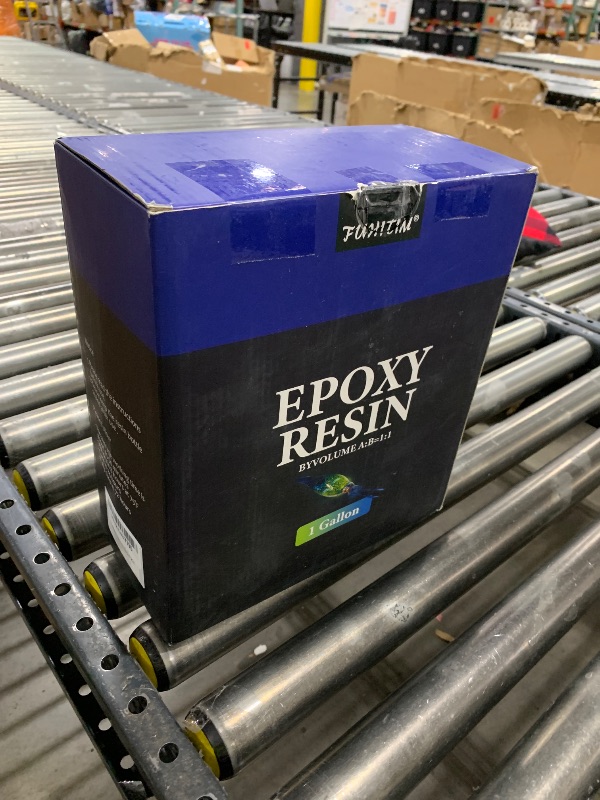 Photo 1 of 1 Gallon Crystal Clear Epoxy Resin Kit, High-Glossy& No Bubbles, Art & Casting Resin with 16 Epoxy Resin Pigment, Foil Flakes, Sequin,Craft Clear Resin for Art Crafts, Jewelry, Molds