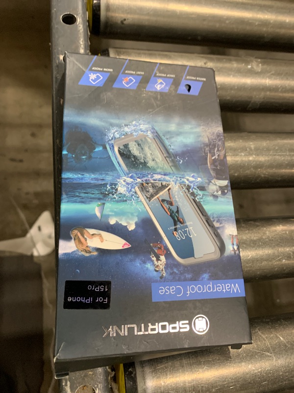 Photo 1 of SPORTLINK for iPhone 15 Pro Case Waterproof - Built in Screen Protector [IP68 Underwater][6.6FT Military Dropproof][Dustproof][Shockproof] Full Body Protective Phone Case 6.1" Blue