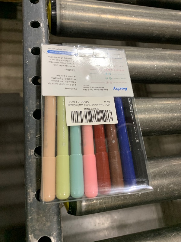 Photo 1 of AECHY Colored Curve Highlighter Pens Set - 6 Different Shapes & 8 Colors Fine Tips for Writing, Journaling, Note Taking, Drawing, Scrapbook Art, School Supplies (Classic)