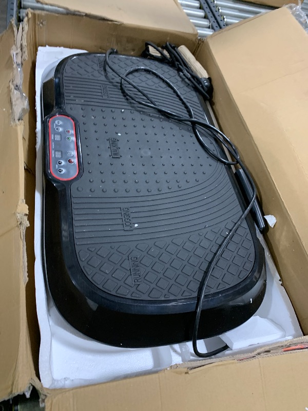 Photo 1 of LifePro Vibration Plate Exercise Machine - Whole Body Workout Vibration Fitness Platform w/ Loop Bands - Home Training Equipment for Weight Loss & Toning (Black)
