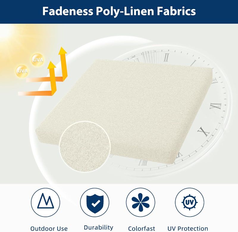 Photo 1 of Outdoor Chair Cushions Set of 2, Water-Resistant & Fadeness