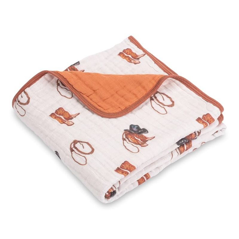 Photo 1 of Muslin Baby Blanket 100% Organic Cotton, Muslin Quilt Lightweight