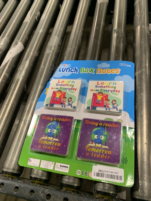Photo 1 of Shemira 100 Pack Lunch Box Notes for Kids, Inspirational Affirmation Cards for Kindergarten 