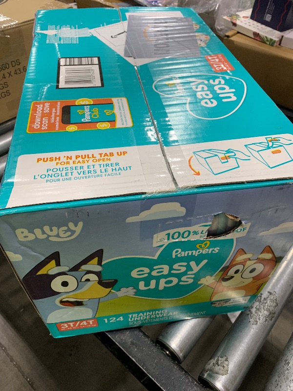 Photo 1 of Pampers Training Pants - Easy Ups Boys & Girls Bluey - Size 3T-4T, 124 Count, Children's Potty Underwear (Packaging May Vary)