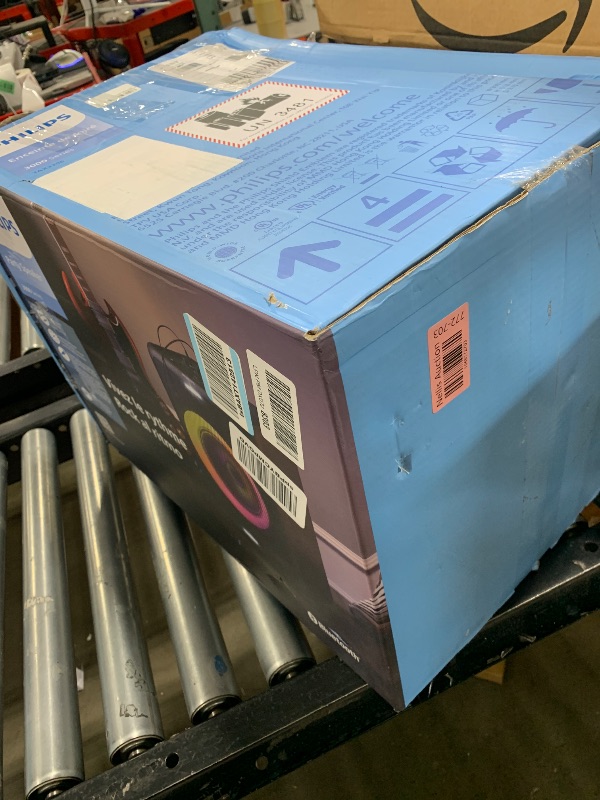 Photo 1 of PHILIPS X3206 Bluetooth Party Speaker with Deep bass, Up to 14 Hours Battery, Party Lights and Karaoke Effects, Microphone and Guitar Input, Audio-in, USB Charging, Built-in Trolley, TAX3206