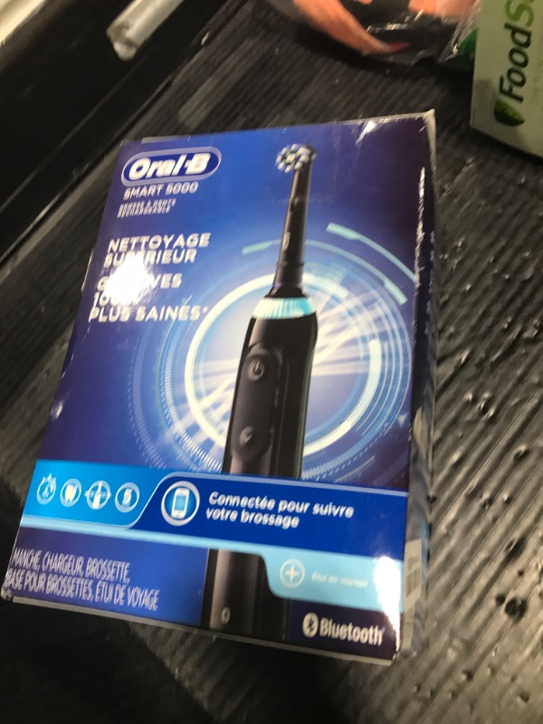 Photo 1 of Oral-B Pro 5000 Smartseries Power Rechargeable Electric Toothbrush with Bluetooth Connectivity, Black Edition
