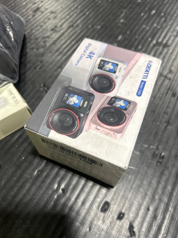 Photo 1 of Digital Camera FHD 4K with Dual Screen 64GB SD Card 2 Batteries,18X Zoom,Anti Shake Portable Rechargeable Camera for Boys Girls Kids,BK