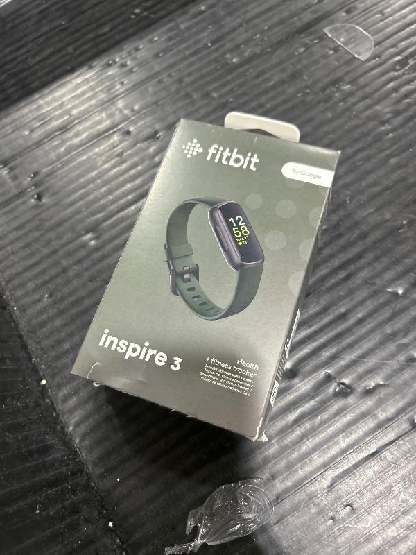 Photo 1 of Fitbit Inspire 3 Health &-Fitness-Tracker with Stress Management, Workout Intensity, Sleep Tracking, 24/7 Heart Rate and more, Midnight Zen/Black One Size (S & L Bands Included)