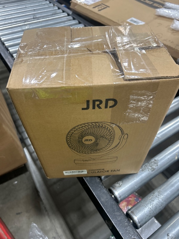 Photo 1 of JRD Fans for Bedroom, 90° Oscillating Air Circulator Fan, 13 Inch Quiet Table Fan with Remote, 120° Adjustable Tilt, 3 Speeds, 7H Timer, Powerful Desk Fan for Whole Room Home Office Living Room