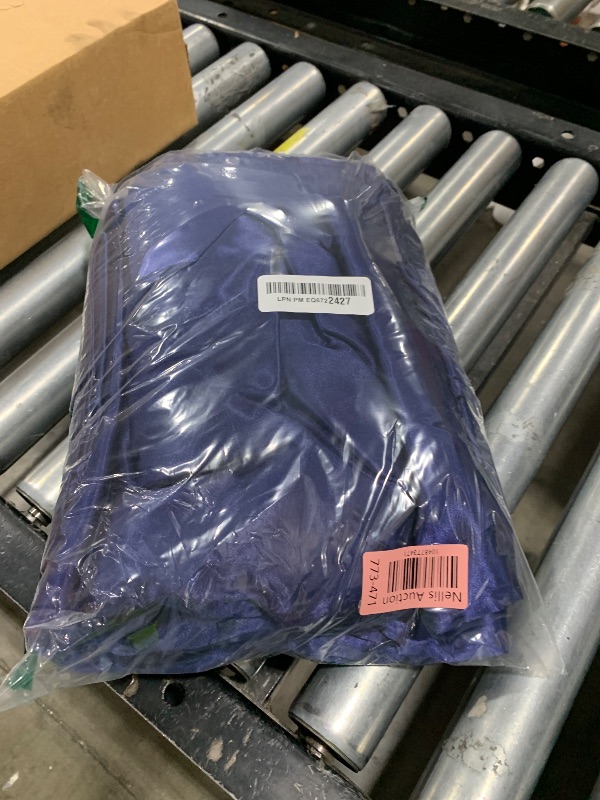 Photo 1 of TREELY 6 Piece Satin Sheets California King Size Silky Smooth Navy Blue Sheet Set with Deep Pocket, Fitted Sheet, Flat Sheet, 4 Pillowcases