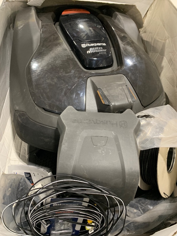 Photo 1 of Husqvarna Automower 430XH Robotic Lawn Mower with GPS Assisted Navigation, Automatic Lawn Mower with Self Installation, Ultra-Quiet Smart Mowing Tech for Medium to Large Yards (0.8 Acre) 967852945