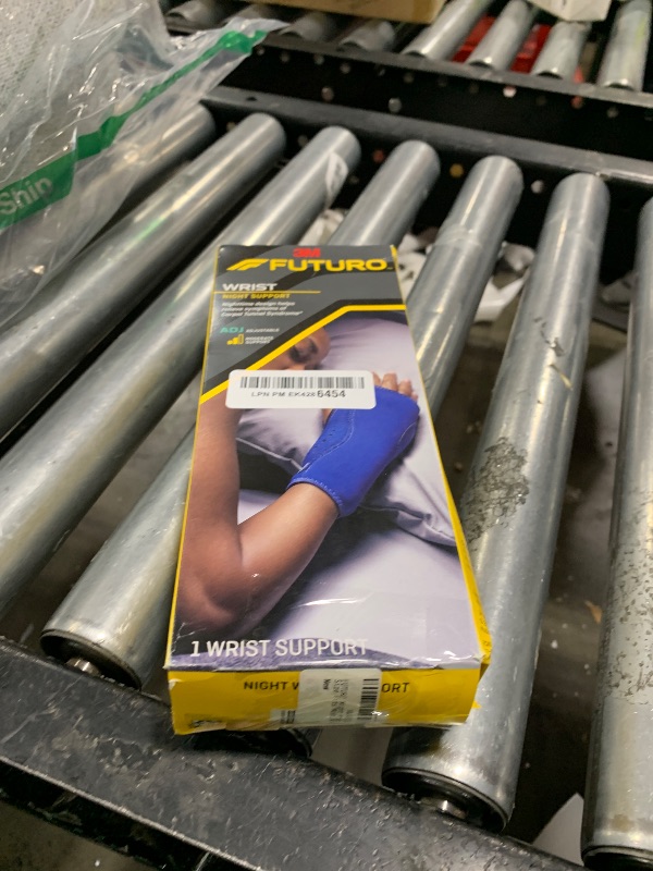 Photo 1 of FUTURO Night Wrist Support, Left or Right, Adjustable, Helps Provide Nighttime Relief of Carpel Tunnel Symptoms, Made of Breathable Material, Easy-to-Use Sleeve Design, One Size Fits Most (48462ENR)