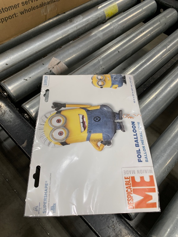 Photo 1 of Despicable Me Minion Supershape Foil Balloon - 16 x 25 Inches - Yellow - Minion Character - Birthday - Children