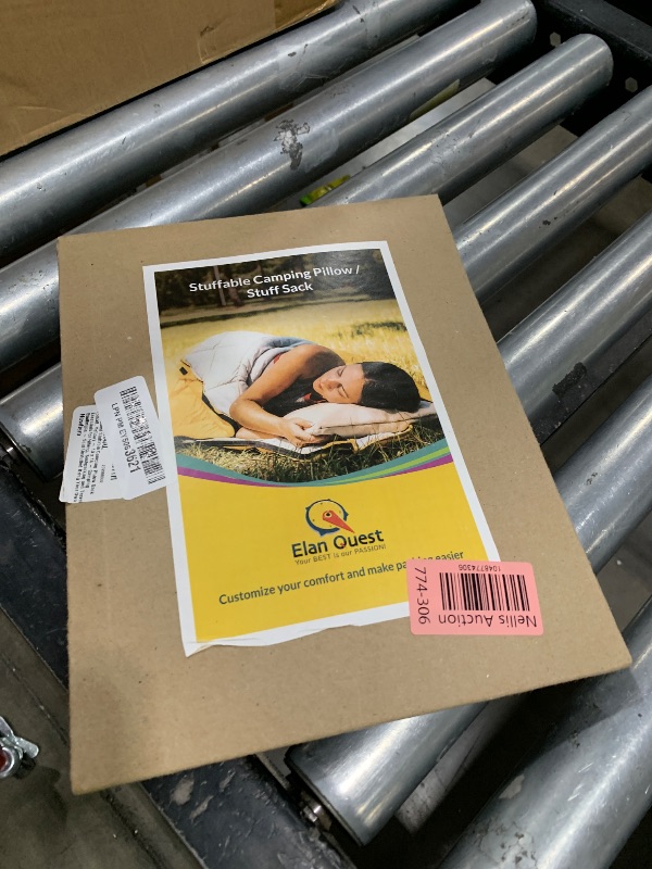 Photo 1 of Elan Quest Stuffable Camping Pillow Sack (Small, Yellow) - 10 x 14 - Camping Essentials for Hiking, Backpacking and Travel Essentials - Sold Unstuffed Bring Your Own Stuffing
