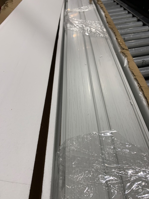 Photo 1 of DIYHD 38X80in Interior Accordion Door with Frosted Acrylic Glass,White PVC Folding Door with Installation Hardware