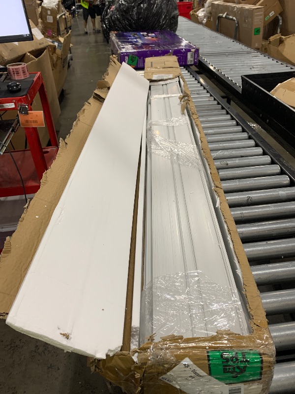 Photo 1 of DIYHD 38X80in Interior Accordion Door with Frosted Acrylic Glass,White PVC Folding Door with Installation Hardware