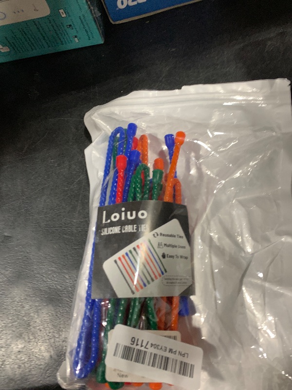 Photo 1 of 20 PCS Silicone Cable Ties Reusable Twist Ties Steel-Core Cable Tie Straps for Organizing Bundling and Holding All Purpose Bendable Cord Tie for Indoor and Outdoor 4 6 12 18 24 inch (4 Colors)