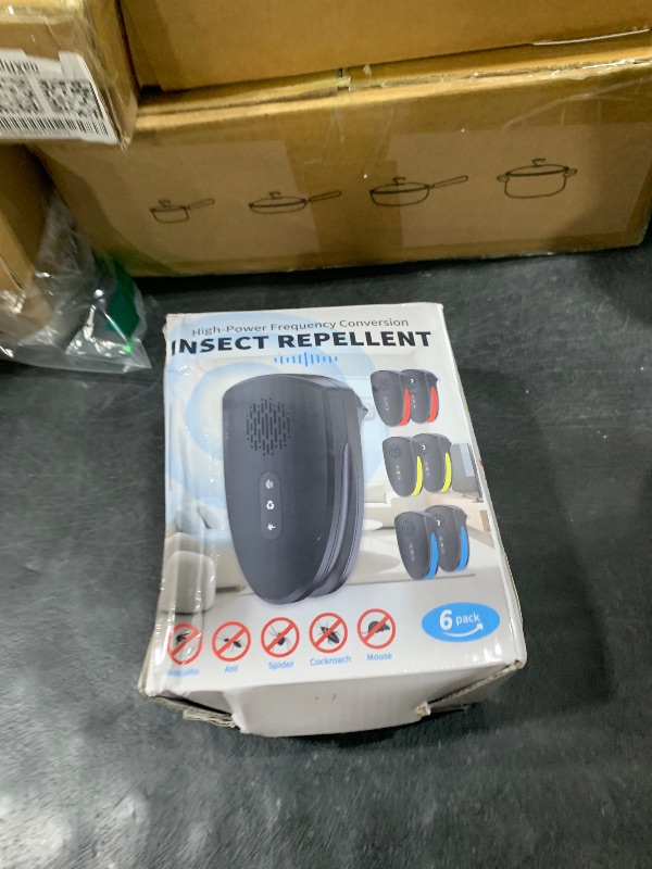 Photo 1 of (2025 Upgraded) Ultrasonic Insect & Pest Indoor Repeller, Plug-in Control Device Repellent for Rodent, Mice, Rats, Roaches, Bugs, Ants, Spiders, Mosquitoes, Home, 3 Mode Switching (6 Pack)