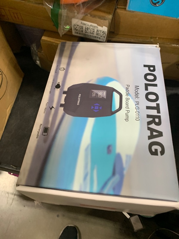 Photo 1 of Paddle Board Pump, Rechargeable SUP Pump Electric, 20PSI Portable Paddleboard Pump with Inflation & Deflation, Auto-Off for Inflatables, Kayak, Towable Tube and Air Mattress
