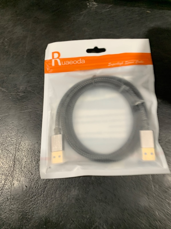 Photo 1 of Ruaeoda USB to USB Cable 3 ft, USB 3.0 Male to Male Type A to A Double Sided USBCord for Data Transfer,Hard Drive,Laptop,DVD,TV,USB Hub and More