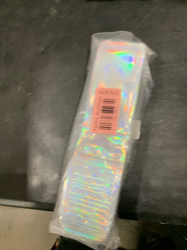 Photo 1 of HRX Package 100pcs Holographic Bags Packaging 2.4x7 inch, Resealable Bags Foil Zip Pouch Smell Proof Baggies for Lip Gloss Eyeliner Pens Jewelry Candy