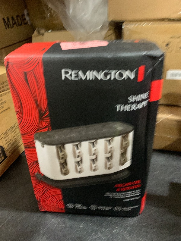 Photo 1 of Remington Shine Therapy Argan Oil & Keratin Treated Hot Rollers Set, Professional Hair Curlers for Setting All Hair Lengths from Short and Medium to Long
