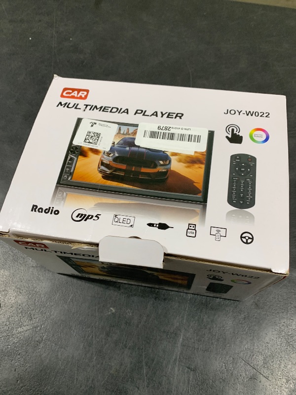 Photo 1 of SJoyBring 7" QLED Double Din Car Stereo - Wireless Apple CarPlay & Android Auto, 240W 4.2CHN, SWC, Bluetooth, FM/AM Car Radio, 2 Subwoofers Outputs, Backup Camera