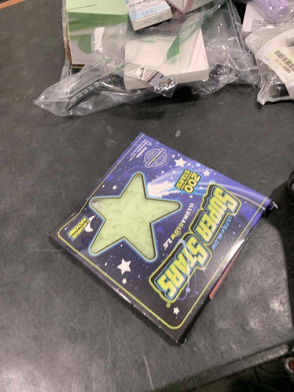 Photo 1 of Glow in The Dark Stars - Includes Installation Material and Constellation Guide, 200 Glowstars and Bonus Moon, Only Glow Stars Stickers Powered by Our Trademarked Illumaglow2.0