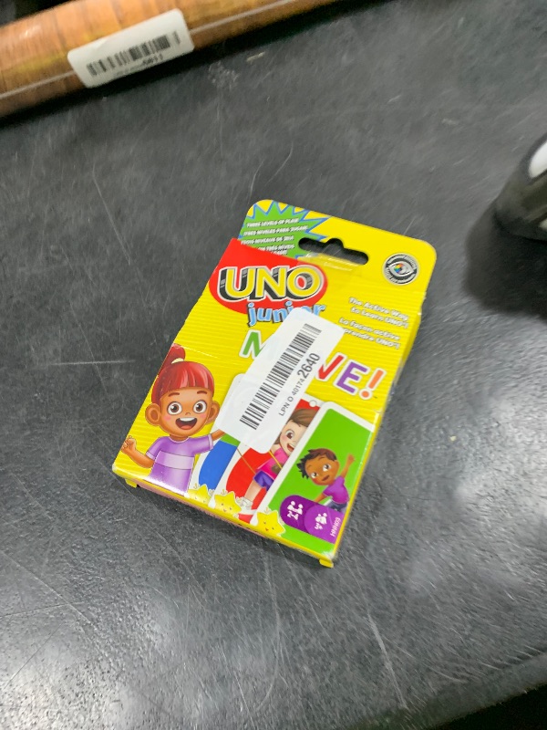 Photo 1 of Mattel Games ?UNO Junior Move! Card Game for Kids Featuring Active Play, Simple Rules, 3 Levels of Play & Matching