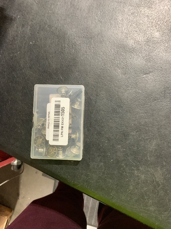 Photo 1 of 20 Sets Jeans Buttons Replacement, 17 mm and 20 mm, Metal No-Sew Removable Buttons, Repair Kit with Threads, Rivets, Screwdrivers, Storage Box