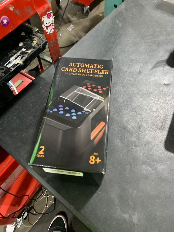 Photo 1 of Nileole Quiet & Rechargeable 2 Decks Card Shuffler, Automatic 2000 mAh Quiet Electric Shuffler, Playing Cards, Texas Hold'em, Poker, Home Card Games, Blackjack