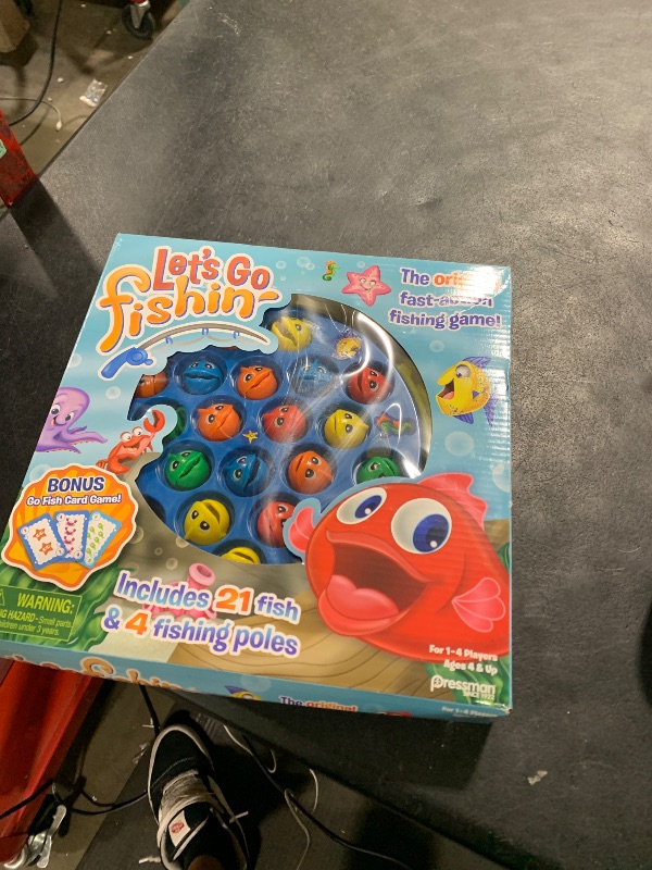 Photo 1 of Pressman 58 Let's Go Fishin' Combo Game, Includes Go Fish Card Game