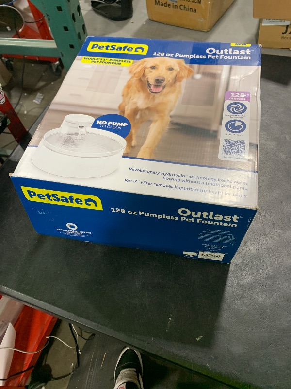Photo 1 of PetSafe Outlast Pumpless Cat & Dog Water Fountain 128 oz Size - 128 oz