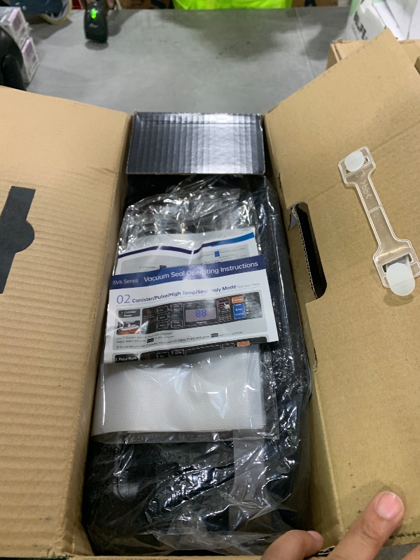 Photo 1 of 95kpa Vacuum Sealer Machine,Commercial Full Automatic Food Sealer,Powerful Sealing System with Double Heat Seal,Bags Storage, Easy-Lock Handle,Build-in Cutter,1 Bag Rolls and 10 pcs Pre-cut Bags(Grey)