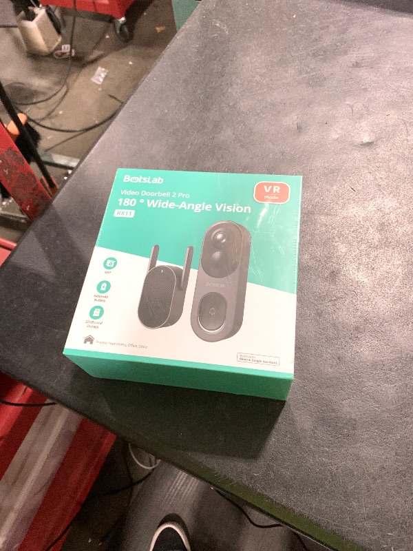 Photo 1 of BOTSLAB 5MP Wireless Video Doorbell Camera, No Monthly Fee, 5GHz WiFi, 180° Head-to-Toe View, AI Motion Detection, VR Mode, Battery or Wired Powered, Easy Installation, Weatherproof