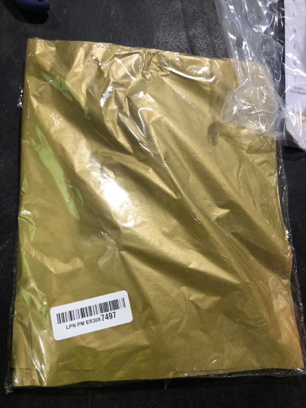 Photo 1 of 100 Sheets Gold Tissue Paper Artdly 12 x 20 Inches Gold Wrapping Paper Bulk for Weddings Birthday DIY Project Wrapping Crafts Decor