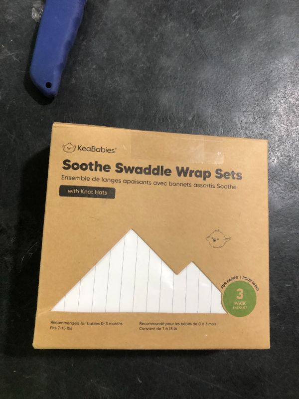 Photo 1 of KeaBabies 3-Pack Swaddles for Newborns, Girls, Boys with Hats - Organic Soft Baby Sleep Sacks, Breathable Baby Swaddle 3-6 Months Beanies Set, Premie Infant Sleep Sack 0-3 Months (Nordic)
