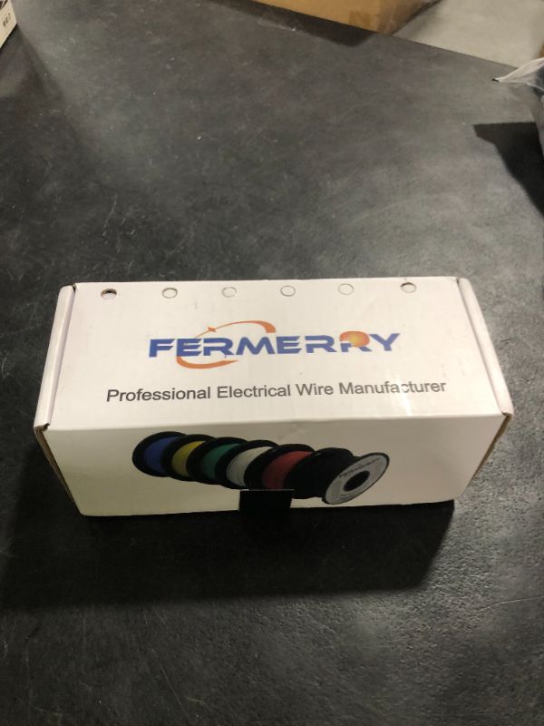 Photo 1 of Fermerry 12 AWG Stranded Wire Spool 5ft Each 6 Colors Flexible 12 Gauge Silicone Hook up Wire Kit Electrical Tinned Copper Wire