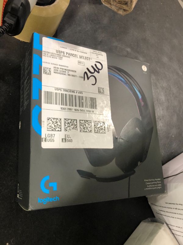 Photo 1 of Logitech G335 Wired Gaming Headset, with Flip to Mute Microphone, 3.5mm Audio Jack, Memory Foam Earpads, Lightweight - Black