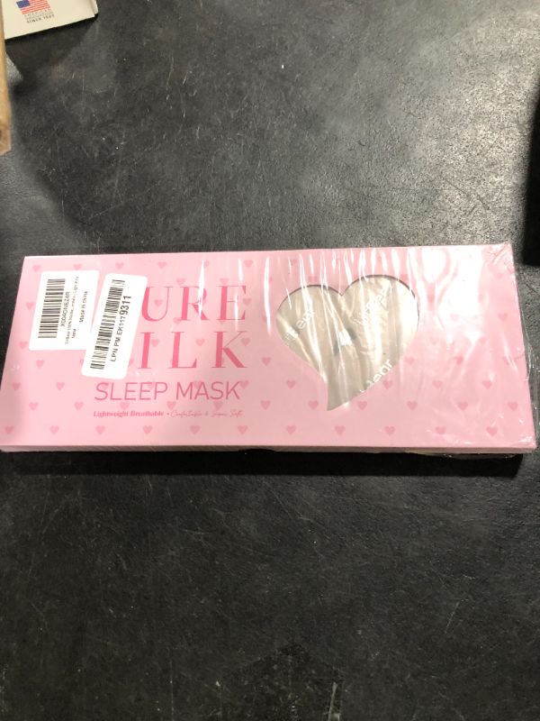 Photo 1 of LitBear 100% Mulberry Silk Sleep Mask for Women & Men, Soft and Comfortable Eye Mask for Side Sleepers, Blackout Sleeping Mask for Home, Travel, Office, or Napping (Pink)