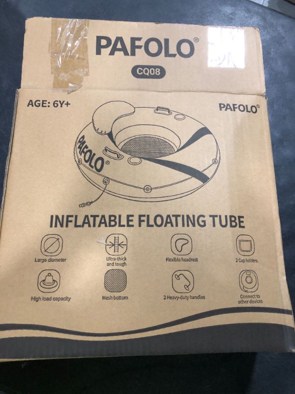 Photo 1 of River Tubes for Floating Heavy Duty, Pool Float Adult, 53" Inflatable Float Tube for Beach Lake Rafting, River Floats with Mesh Bottom
