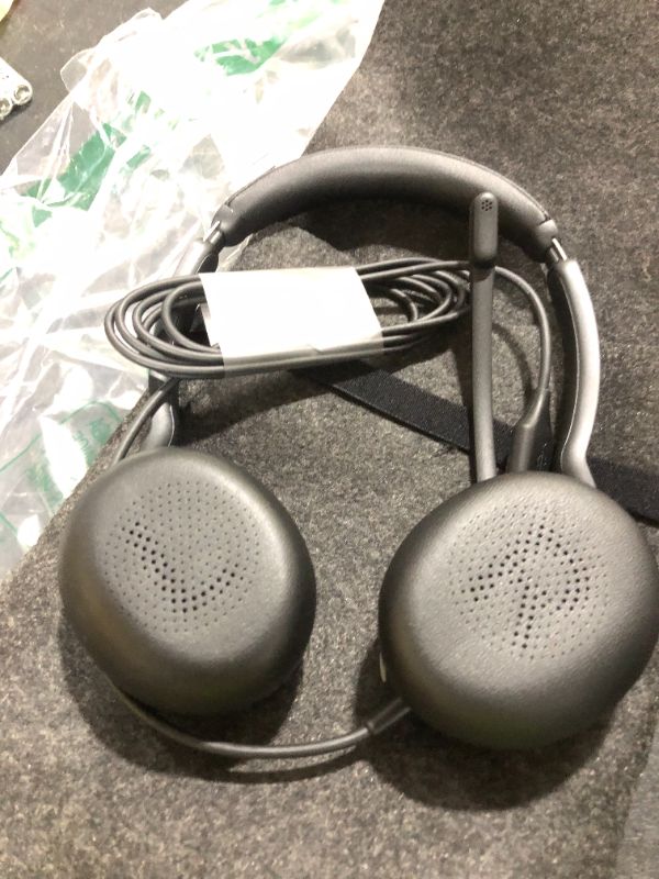 Photo 1 of Jabra Evolve2 30 SE Wired Stereo Noise-Cancelling Headset - Features 2-Mic Call Technology and USB-A Cable - Works with All Leading Unified Communications Platforms Such as Zoom & Google Meet - Black