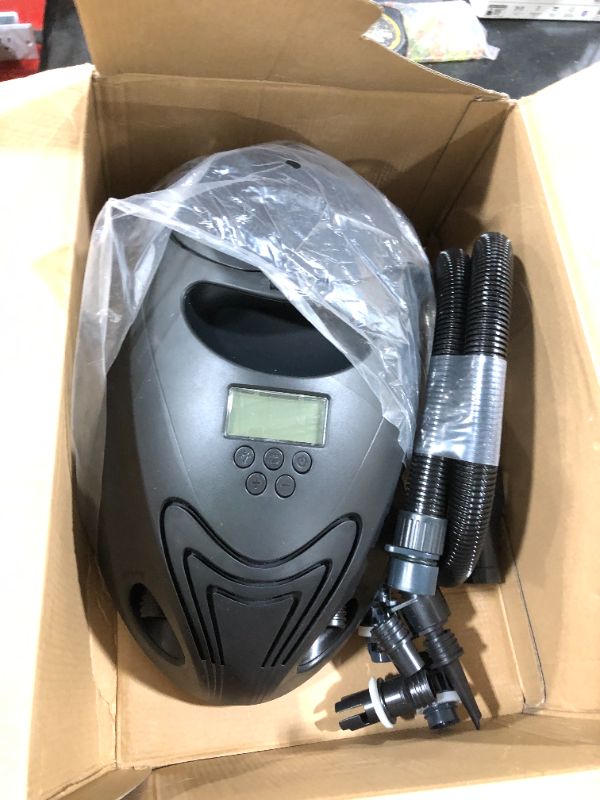 Photo 1 of OutdoorMaster 16PSI High Pressure SUP Air Pump with Rechargeable Battery The Whale - Intelligent Dual Stage Inflation & Auto-Off Feature and Deflation Function for Inflatable Stand Up Paddle Boards